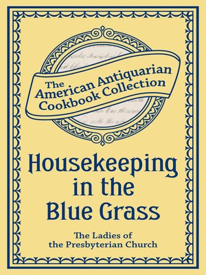 cover image of Housekeeping in the Blue Grass